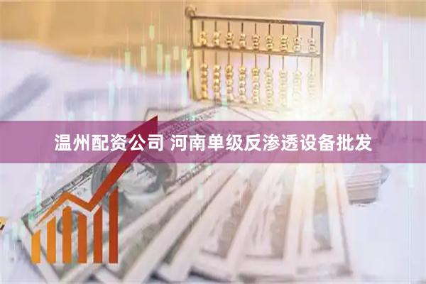 温州配资公司 河南单级反渗透设备批发